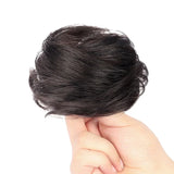 DAIIIBABYYY  -  Women's Low Bun Hair Wig Fake Hair Circle Twist Hair Pack Ancient Style Flower Bud Fluffy Hair Extension Real Human Hair