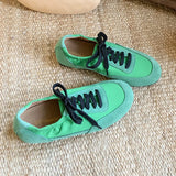 DAIIIBABYYY  -  Summer Women's Flats Casual Shoes Sneakers Flat Comfy Sole Sporty Football Style Shoes Trainer Footwear for Daily Life