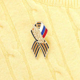 Daiiibabyyy Personalized Denim Brooch Russian Flag Brooch Saint George Flag Pin Punk Enamel Pins Maple Memorial Gift Brooch Wheat Ear Badge