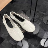 Daiiibabyyy  New Retro Women's Shoes Exquisite Soft Leather Casual Shoes for Woman Fashion Ballet Flats Shoe Designer Shoes Zapatos De Mujer