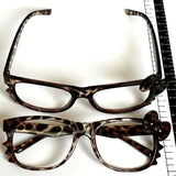 Daiiibabyyy  Y2K Leopard Print Eyeglass Frame Anime Leopard Print Eyeglass Frame Kawaii Retro Glasses Cartoon Cute Eyewear Decorative Toys