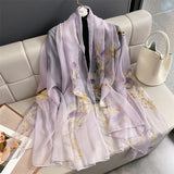 DAIIIBABYYY  -  New Design Brand Scarf Fashion Small Broken Floral Bubble Chiffon Shawl Spring Autumn Wrap Hijabs Lady Pashmina Foulards Bandana
