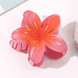 DAIIIBABYYY  -  4PCS Fashion Women Flower Hair Clips Vacation Bohemia Egg Flower Hair Clips Barrettes Girls Large Hairpins Hair Accessories