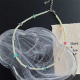 DAIIIBABYYY  -  Short star bead necklace