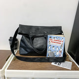 Daiiibabyyy  Designer Style Men's Commuting File Bag Hand-Held Briefcase Multifunctional Large Capacity Versatile Tote Bag Crossbody Bag