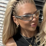 Daiiibabyyy  New Sexy Women's Y2K Hot Girl Sunglasses Fashion Outdoor Women's Cycling Sports Sun Glasses Retro Men's Glasses UV400 Eyewear
