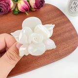 Daiiibabyyy  Three Dimensional Clip High-Grade Flower Acetate Hairpin Girly Exquisite Shark Clip