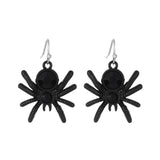 Daiiibabyyy Gothic Retro Old Spider Zircon Earrings Women Fashion Design Black Zircon Earring Party Jewelry Gifts Wholesale
