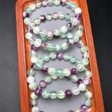 DAIIIBABYYY  -  9MM Natural Feather Fluorite Bracelet String Charms Handmade Crystal Jewelry Stretch Fashion Bangle Children Birthday Gift 1PCS