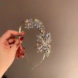 Daiiibabyyy  Fashion Simple Personality Hairbands for Women New Rhinestone Butterfly Headwear Design Wedding Bride Hair Accessories Gifts
