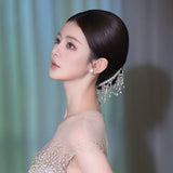 Daiiibabyyy  Fashion New Temperament High Sense Headgear Rhinestone Hair Wear  Crown Bridal Hair Accessories