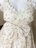 Daiiibabyyy  Kawaii Sweet Lolita 2 Piece Set Women Vintage Y2k Fashion Casual Dress + Mini Skirts Japanese Fairy Birthday Party Retro Outfits