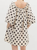 Daiiibabyyy  Elegant Floral Print Midi Dress with V-Neckline and Ruffled Sleeves Perfect for Maternity Wear or Casual Outings