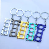 DAIIIBABYYY  -  Exquisite Car Speed Gearbox Metal Keychain Pendant For Men Key Chain Accessories Gear Head Refitting Hub Engine Fashion Keyring