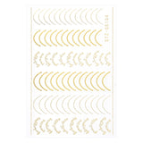 Daiiibabyyy Gold Rose 3D Nail Sticker Curve Stripe Lines Decals Adhesive Striping Tape DIY Foil Nail Art Decorations Manicure Stickers