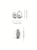 Daiiibabyyy  1Set Of Punk Hollowed-Out DIY Jewelry Denture Decorations, Men's And Women's Party Gifts, Wearable