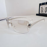 Daiiibabyyy  Y2K Stylish Rimless Sunglasses for Women Future Technology Sense Sun Glasses for Woman Korean Style Man Sun Glass