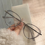 Daiiibabyyy  New Fashion Women's Glasses Frame Cat Eye Shape Anti Blue Light Glasses Women TR90 Material Computer Glasses