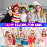 Daiiibabyyy 50PCS LED Glasses Light Up Glasses 6 Neon Colors Led Shutter Shades Glasses for Teens Adult Birthday Neon Party Favors Props
