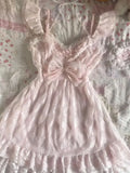 Daiiibabyyy  New Japanese Sweet Sexy Lace 2 Piece Set Chic Y2k Fairy Strap Dresses + Cardigan Korean Style Fashion High Street Retro Outfits