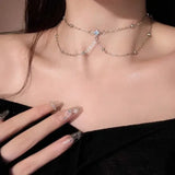 DAIIIBABYYY  -  New Summer Sexy Chest Chain Bra Bikini Metal Body Chain Jewelry for Women Beach Harness Crystal Body Chain Decoration Jewelry