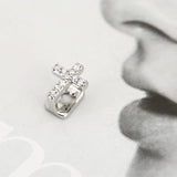 DAIIIBABYYY  -  Fashion Personalized Cross Inlaid Shiny Cubic Zirconia Teeth Grills Men Women Hip-hop Party Exquisite Accessories Holiday Gifts