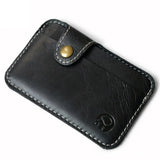 DAIIIBABYYY  -  Ultra-thin Leather Mini Wallet Slim Bank Credit Card Holder Men Business Small ID Case For Women Purse 2 Slots Card Holder