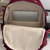 Daiiibabyyy  Vintage Y2k Aesthetic 15.6 Inch Laptop Bags for Women Kawaii Print Backpacks High-capacity Students Travel Schoolbags All Match