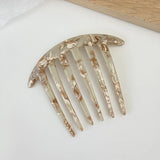 Daiiibabyyy  French Twist Hairpin Acetate Tortoiseshell Hair Comb Bun Clip for Women Halfup Hair Sticks Hairbrush  Headwear Hair Accessories