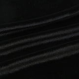 Daiiibabyyy  Women's Low Waist Pants Black Slight Flare Trousers Star Embellished Velvet Pants Drawstring Waist Wide Leg Flared Pants