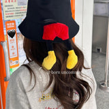 DAIIIBABYYY  -  Cute Cartoon Bucket Hat Fashion Mouse Butt Basin Cap Cotton Fabric Outdoor Fisherman Hats Panama Bob