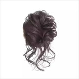 Daiiibabyyy  Lazy Style Long Beard Chicken Tail Hair Band Fake Hair Bun Flower Bud Head Simulation Hair Accessories Chinese Origin