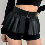 Daiiibabyyy  Anti-Slip Black Pleated Skirt Waist Belt Chic Personalized Outerwear High Waist Slimming Elastic Puff Bodycon Waist Cincher