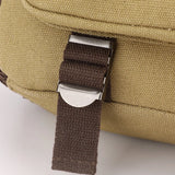 Daiiibabyyy  Canvas retro backpack, outdoor hiking, multifunctional, multi compartment, chest bag, side backpack