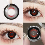 Daiiibabyyy  1pair Green Halloween Color Contact Lenses Crazy Circle Lens Anime Softlens