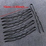 Daiiibabyyy  5pcs/set Metal U-Shaped French Hair Pin for Women Simple Hair Forks Alloy Hairpins Hair Clip Pins Hair Styling Tools Gifts