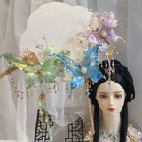 Daiiibabyyy  Dream Antique Butterfly Fairy Headgear Fringed Hairpin Antique Fairy High Value National Style Hair Jewelry