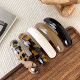 Daiiibabyyy  Hairpins Spring Clip Acetate Hair Clip for Women Elegant Exquisite Barrettes 1Pc Retro Leopard Fashion Hair Accessories Colorful
