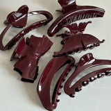 DAIIIBABYYY  -  French Acetate Large Ankola Red Grab Clip Female Shark Clip New Premium Hairpin Hair Accessories