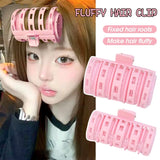 DAIIIBABYYY  -  Random Color Self-adhesive Bangs Curlers Lazy Spiral HairClips Roll Curler Plastic No Heat Air DIY Hair Curling Styling Tools