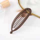 Daiiibabyyy  Banana Clip Vertical Hair Clip Ponytail Hair Clip Women Fashion Twist Clip Large Hair Volume  Headdress Hair Accessories