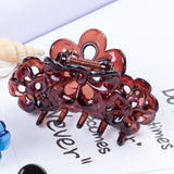 DAIIIBABYYY  -  Women Plastic  Hair Jaw Clip Fashion Hair Claw Black Hairpin Hair Accessories for Female Simple Hair Crab Grip Clamp