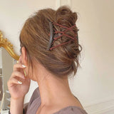 DAIIIBABYYY  -  Vintage Creative Magic Hair Comb Elastic Rope Disc Hair Clip For Women Headwear Hair Comb Hair Clip Fashion Hair Accessoriees