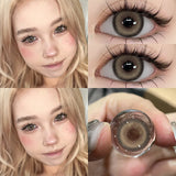 Daiiibabyyy  1 Pair Natural Color Contact Lenses Korean Brown Lenses Beauty Fashion Gray Lense Blue Lenses with High Quality Lens