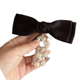 Daiiibabyyy  Sweet Bow knot Telephone Line Hair Loop Spiral Coil Rubber Bubble Braid Headband Hair Accessories Elastic Bands Hair Bands Woman