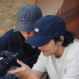 Daiiibabyyy  Spring/Summer Couple Big Head Waist Duck Tongue Hat Soft Top Sunscreen Baseball Hat Men's Japanese Sunshade Hat