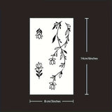 Daiiibabyyy  1 Sheet Herbal Finger Tattoo Sticker Waterproof and Long-lasting Temporary Tattoo