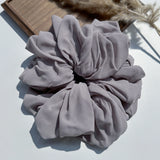 DAIIIBABYYY  -  Big Size Chiffon Scrunchies For Muslim Women Custom Elastic Volumizing Oversized Neat stitching Malaysian Bunch Hair Tie
