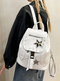 Daiiibabyyy  Contrast Star Mochilas Mujer Preppy Style Mochila Large Capaci Bag Drawstring Zipper Bolsas 2026 New Backpack Bags for Woman