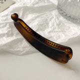 Daiiibabyyy  Black Banana Clip Hairpin Women Toothed Non-slip Hairpin Ponytail Headwear Fashion Korean Hair Accessories Festival Gift